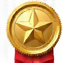 Gold medal icon representing quality