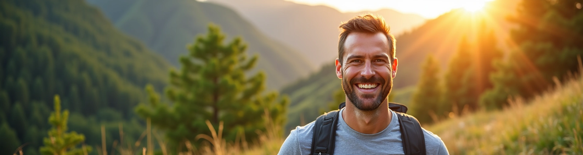 Healthy active man with natural energy